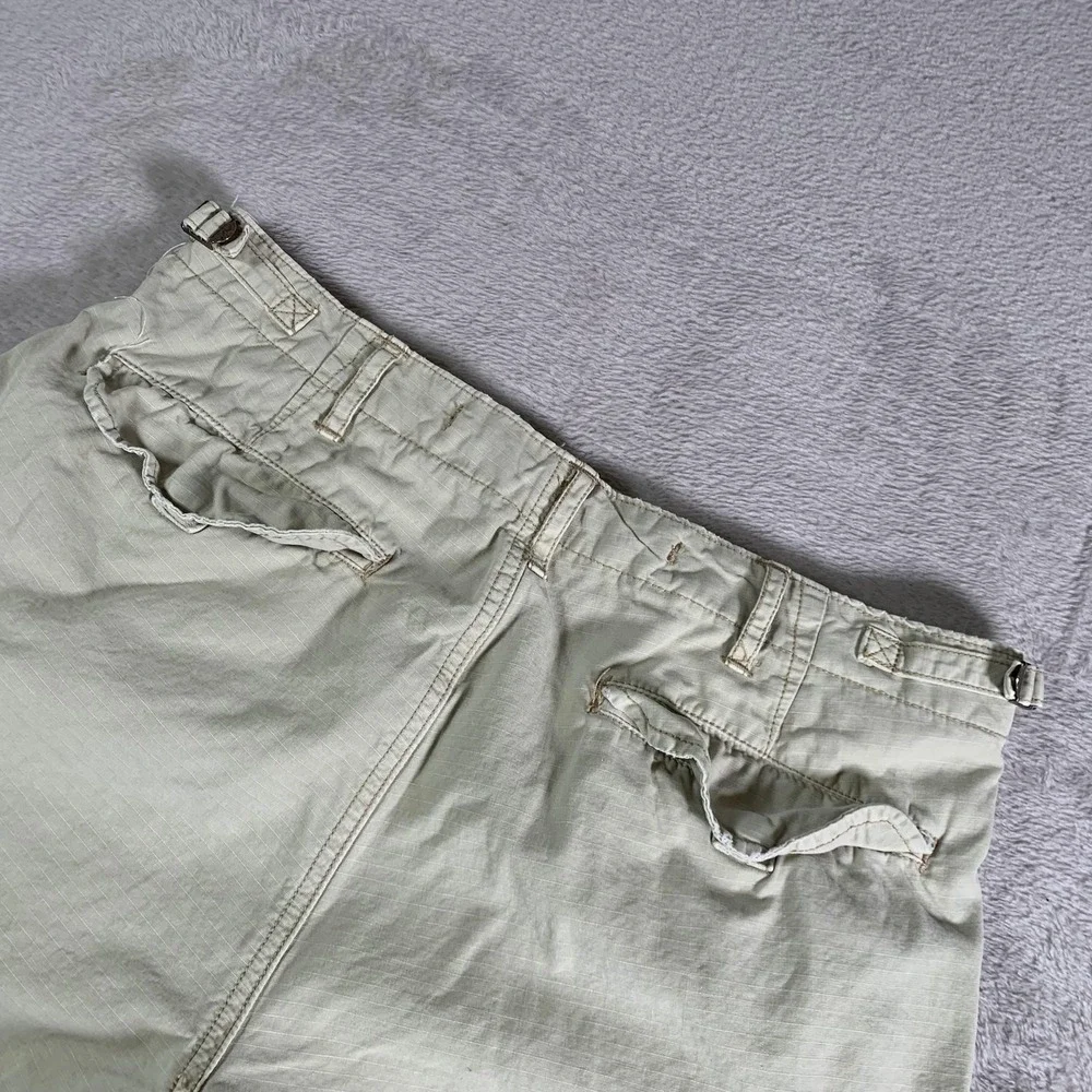 Polo Ralph Lauren Cargo Shorts‎ Mens 30 Beige Relaxed Fit Drawstring Drill Khaki